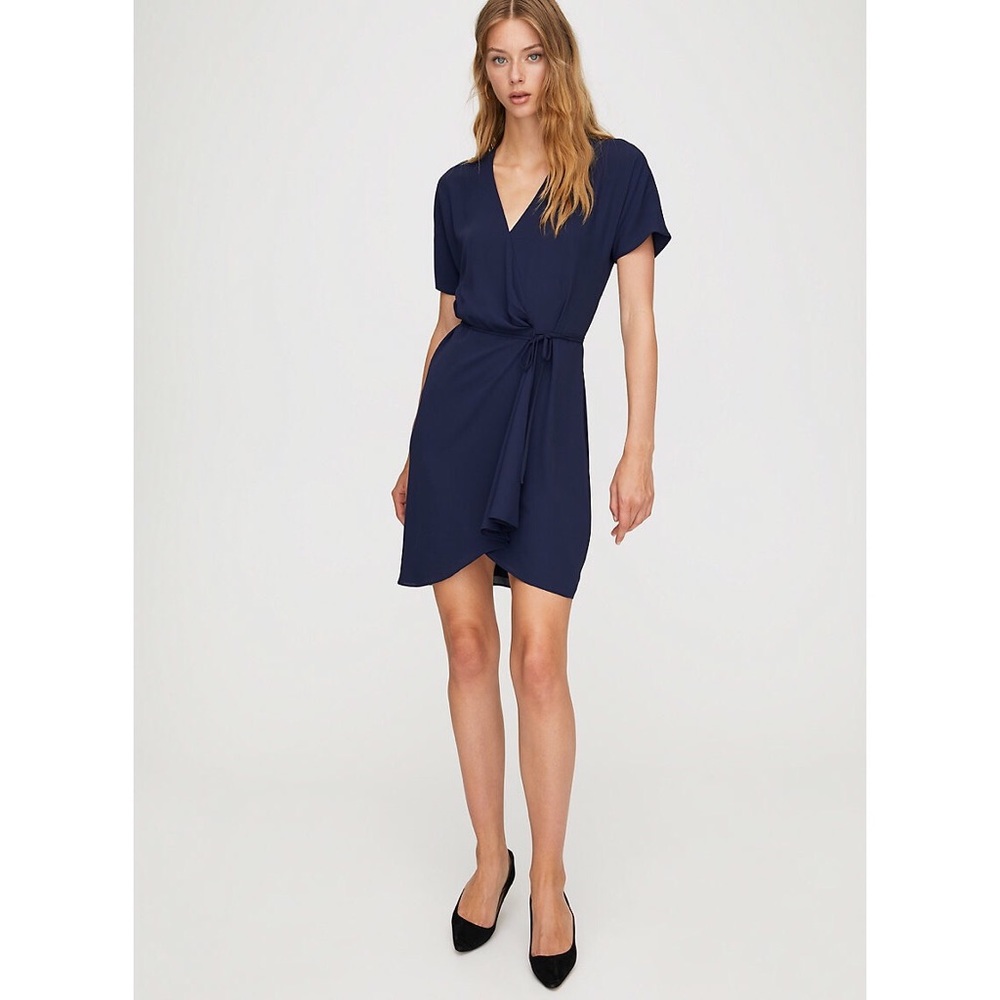 Aritizia Babaton Wallace dress in pure indigo.